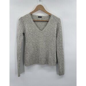 Vintage J Crew Y2K Womens XSmall Sweater Cable Knit Cashmere 90s Parisian Preppy